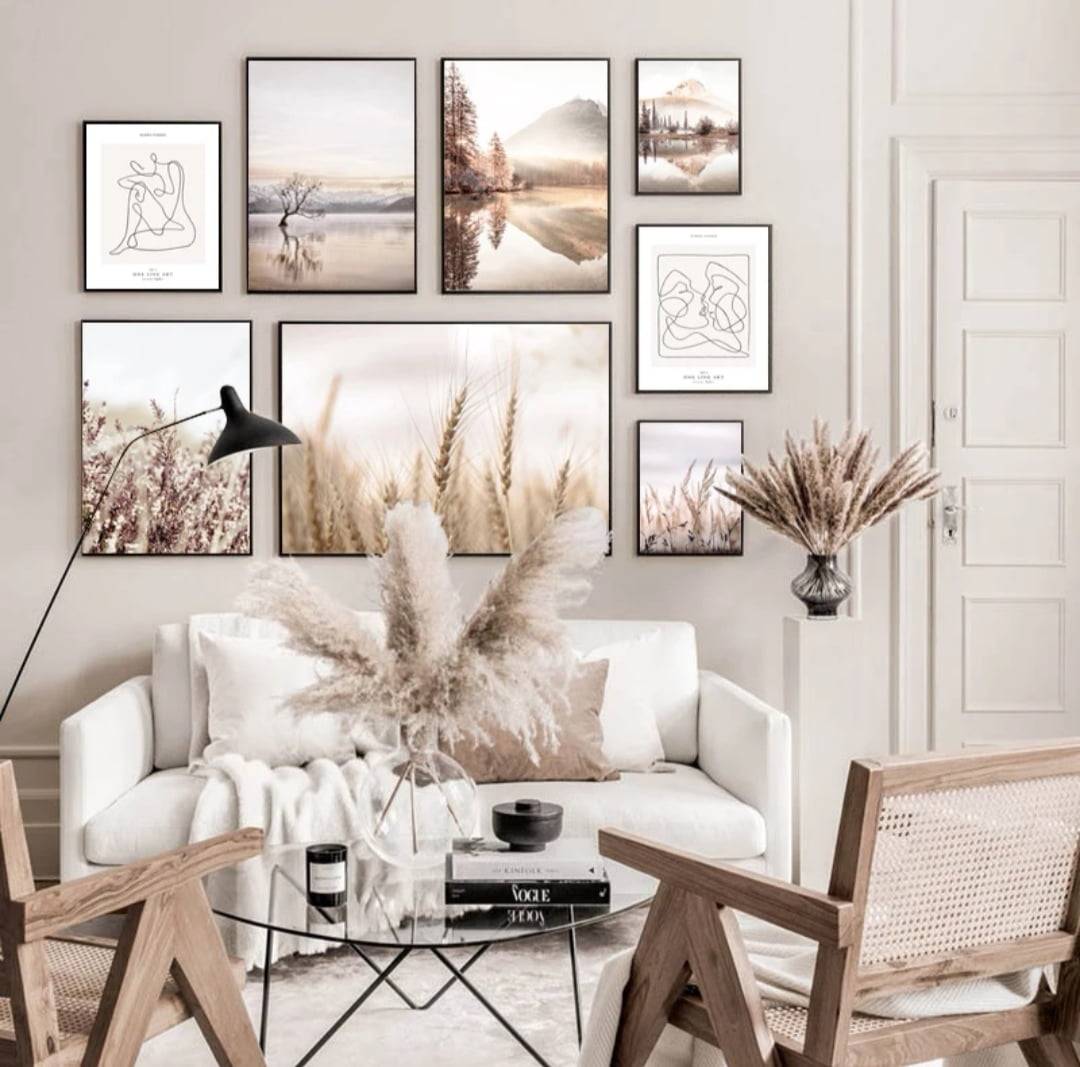 Mountain - Neutral Tranquility Art Collection - Interiors with Edge